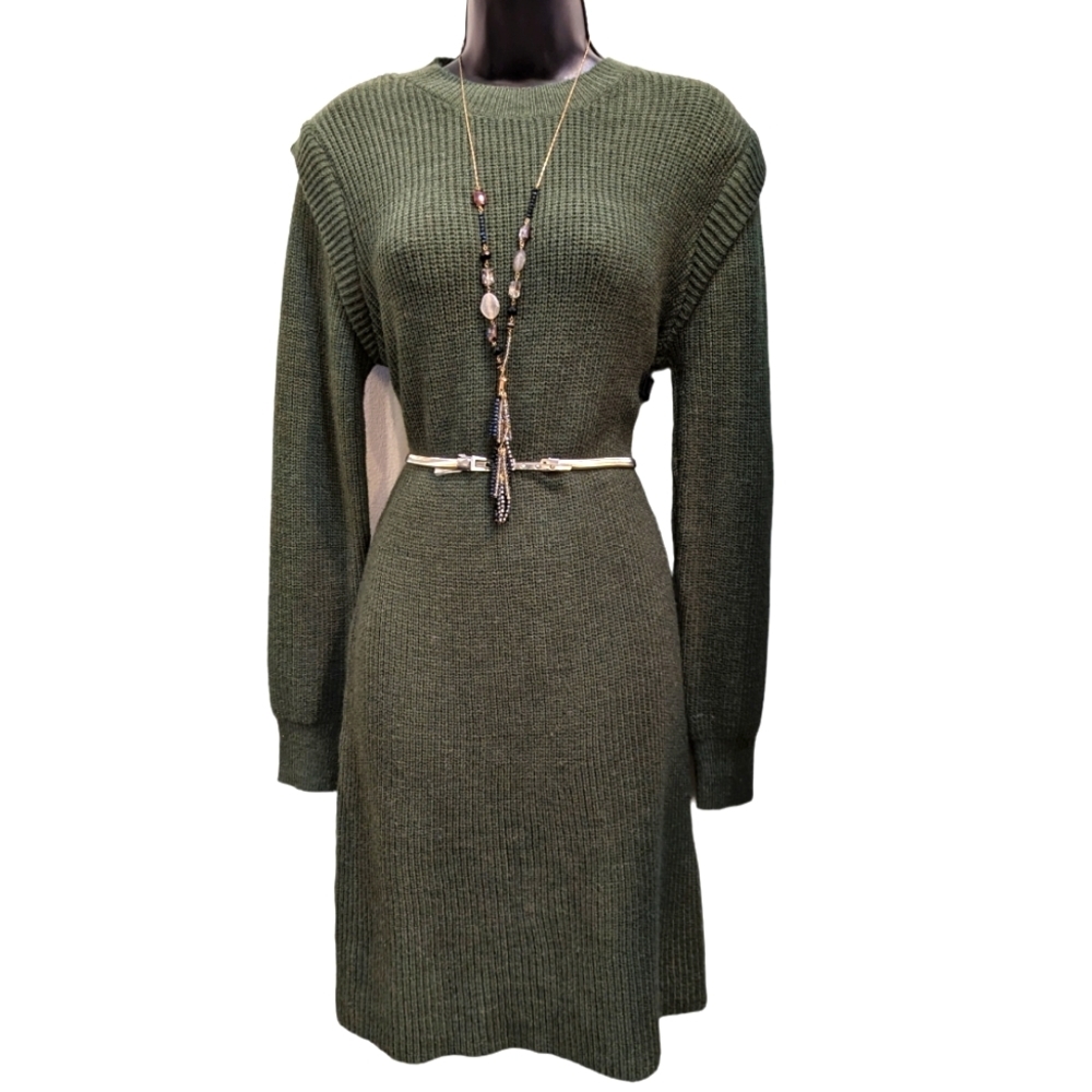 Green Sweater Dress